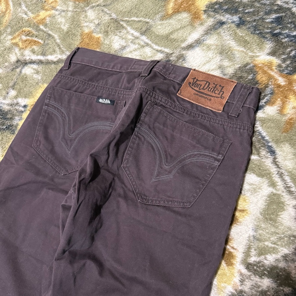 Von Dutch Brown Jeans Y2K Von Dutch Jeans Pants